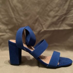 Royal Blue 3” strappy heels women’s 7.5